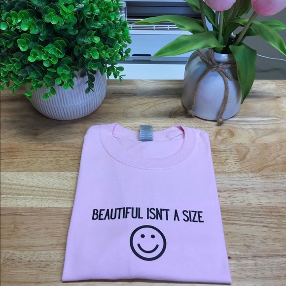 BEAUTIFUL ISN’T A SIZE Unisex Adult 100% Cotton Crewneck T-Shirts - Various - Picture 4 of 17
